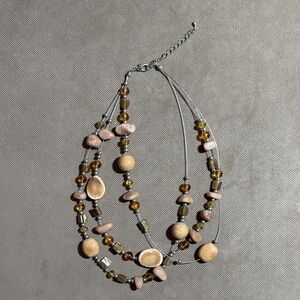 Elegant Multi-Strand Beaded Necklace